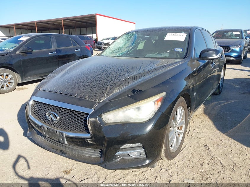 Vin: jn1bv7ap0em676420, lot: 46785694, infiniti q50 premium 20142