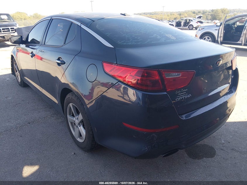 Vin: 5xxgm4a75fg462194, lot: 46785715, kia optima lx 20153