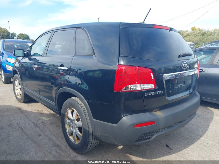 Vin: 5xykt3a14bg138033, lot: 46785736, kia sorento lx 20113