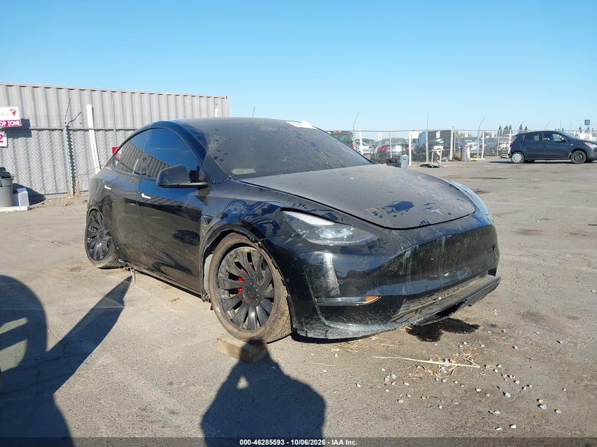 Vin: 7saygdef3nf448702, lot: 46785739, tesla model y performance dual motor all-wheel drive 20221