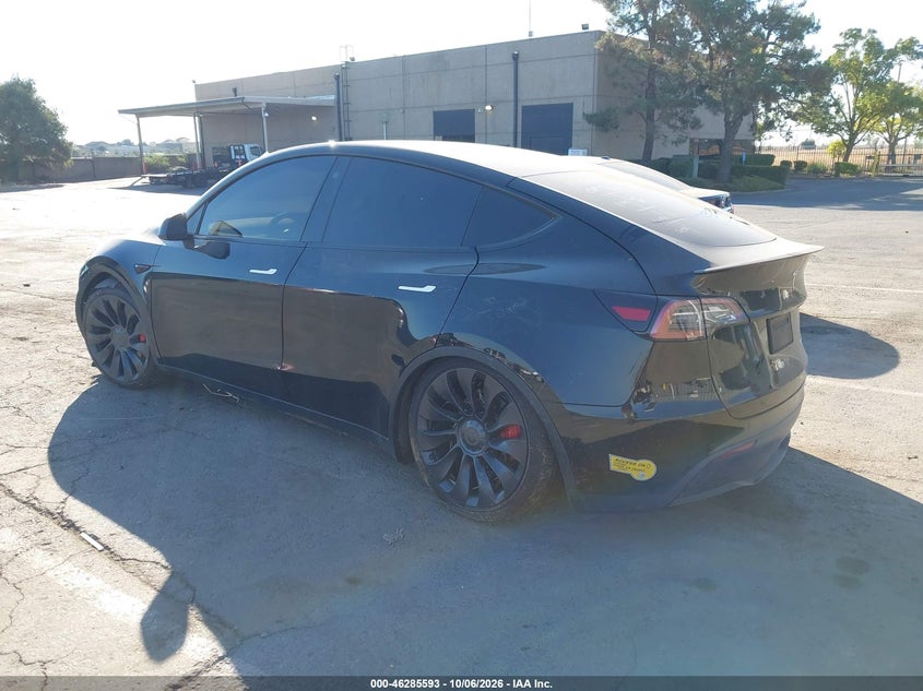 Vin: 7saygdef3nf448702, lot: 46785739, tesla model y performance dual motor all-wheel drive 20223
