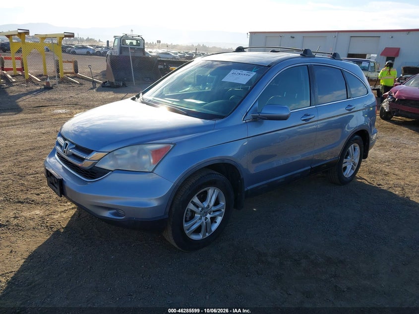 2010 Honda Cr-V Ex-L, Удар сзади, IAAI, VIN 5J6RE4H79AL030156 — фото 2
