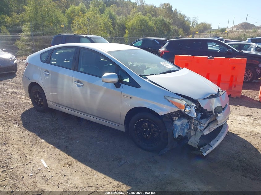 Vin: jtdkn3du6c1493660, lot: 46785806, toyota prius three 20121
