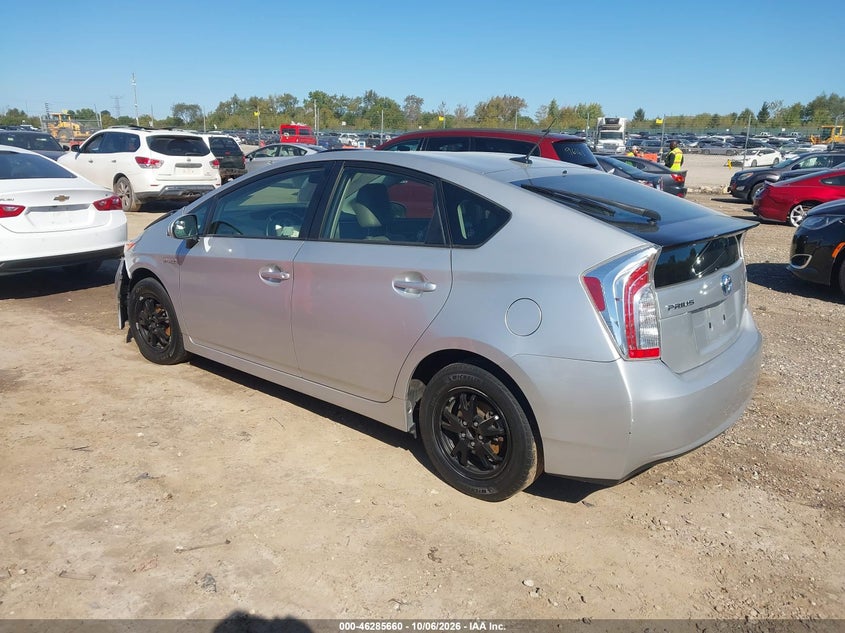 Vin: jtdkn3du6c1493660, lot: 46785806, toyota prius three 20123
