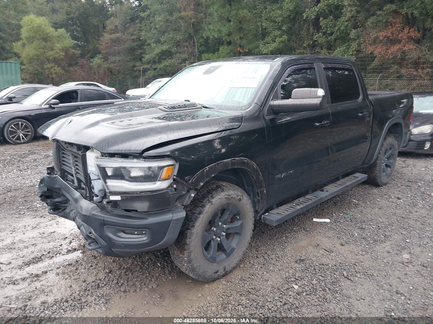 Vin: 1c6srflt4ln174160, lot: 46785832, ram 1500 rebel  4x4 5'7 box 20202