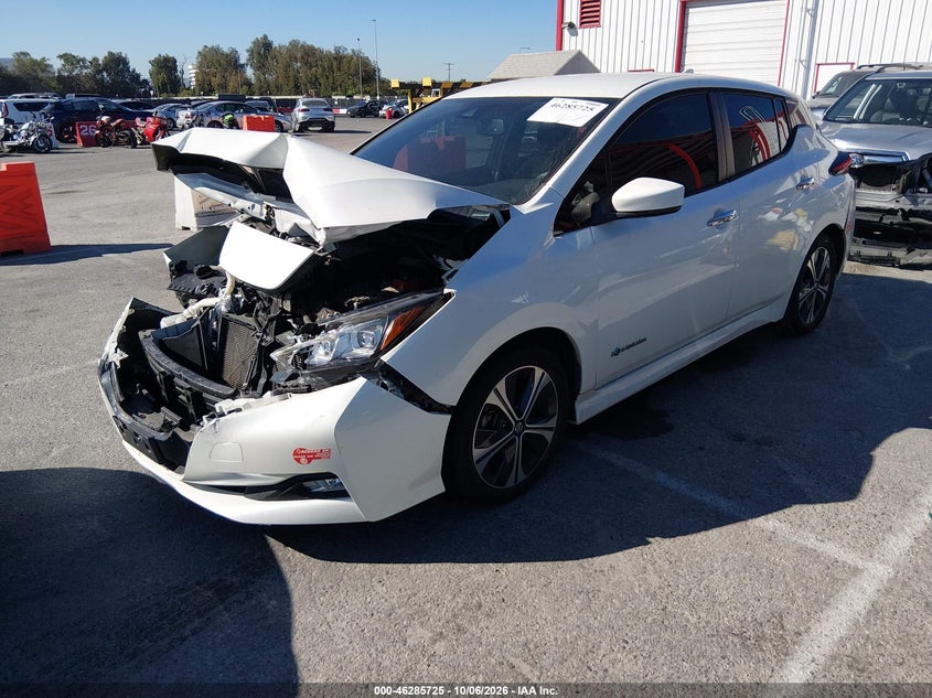 Vin: 1n4az1cp2jc305305, lot: 46785871, nissan leaf sv 20182