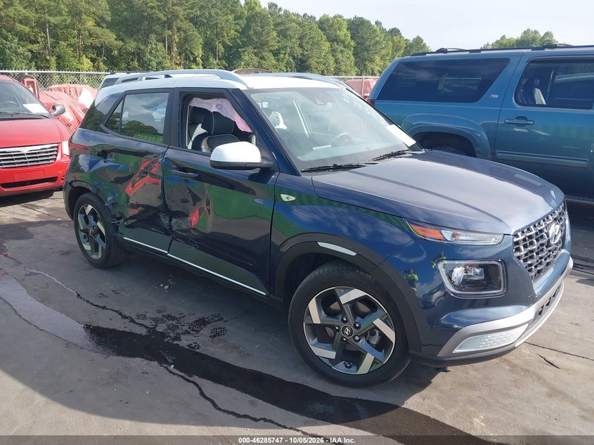 Vin: kmhrc8a34nu202034, lot: 46785893, hyundai venue limited 20221