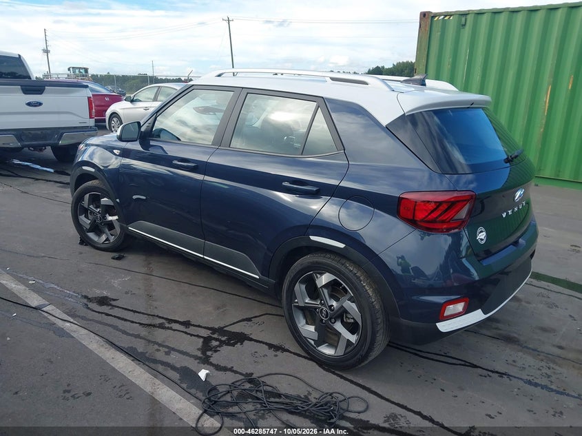 Vin: kmhrc8a34nu202034, lot: 46785893, hyundai venue limited 20223