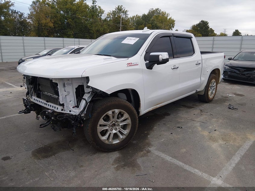 Vin: 1gcukge80sz252882, lot: 46785929, chevrolet silverado 1500 4wd  short bed ltz 20252