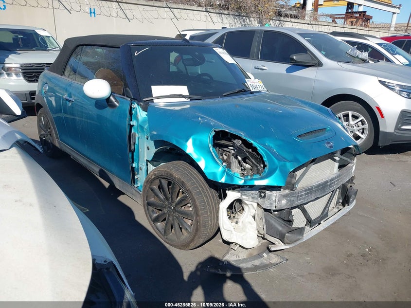 2019 Mini Convertible Cooper S, Front, IAAI, VIN WMWWG9C53K3J30953