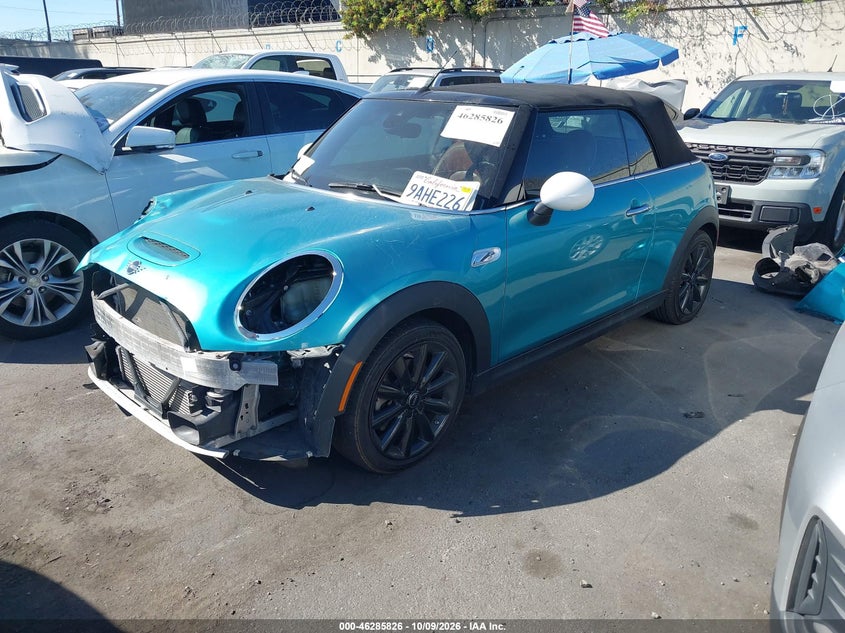 2019 Mini Convertible Cooper S, Front End, IAAI, VIN WMWWG9C53K3J30953 — photo 2