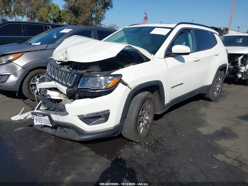 Vin: 3c4njcbb8kt706271, lot: 46786004, jeep compass sun and wheel fwd 20192