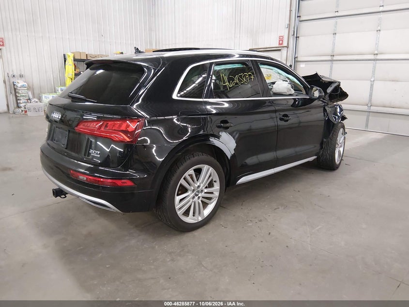 Vin: wa1bnafy8j2140553, lot: 46786023, audi q5 2.0t premium/2.0t tech premium 20184