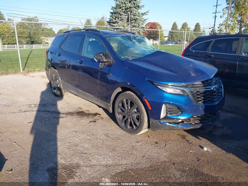 Vin: 3gnaxwev0ns194494, lot: 46786089, chevrolet equinox awd rs 20221