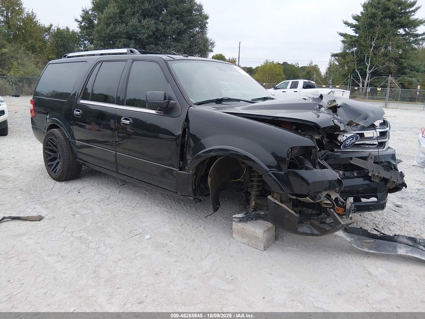Vin: 1fmjk1kt3gef06619, lot: 46786091, ford expedition el limited 20161
