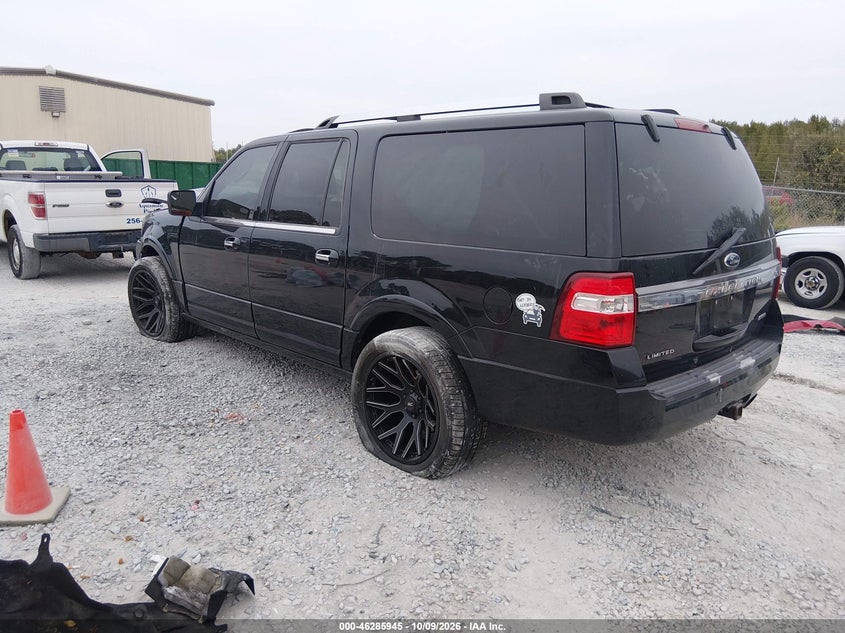 Vin: 1fmjk1kt3gef06619, lot: 46786091, ford expedition el limited 20163