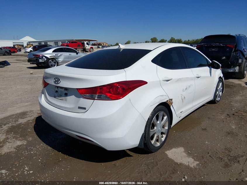 Vin: 5npdh4ae2dh173250, lot: 46786106, hyundai elantra limited 20134