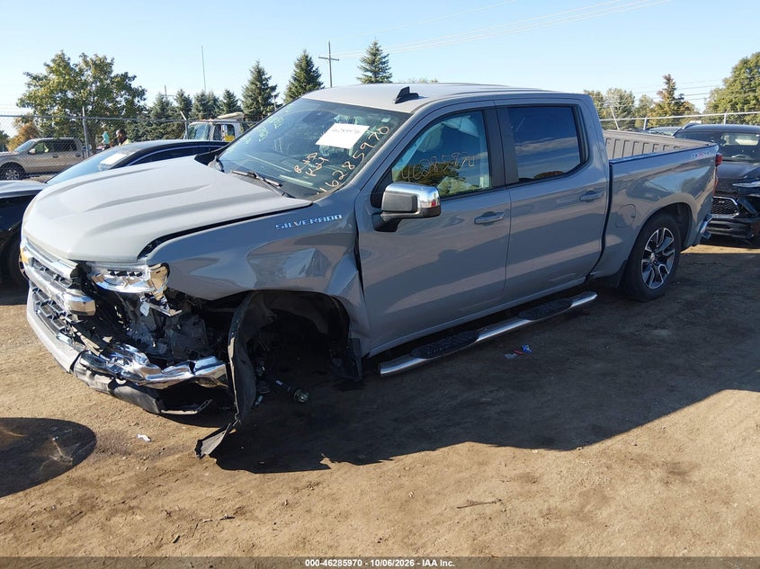 2024 Chevrolet Silverado 1500 4Wd Short Bed Lt With 2Fl, Left Front, IAAI, VIN 1GCPDKEK4RZ284623 — photo 2