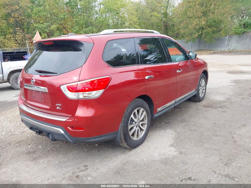 Vin: 5n1ar2mm7gc606659, lot: 46786137, nissan pathfinder sl 20164