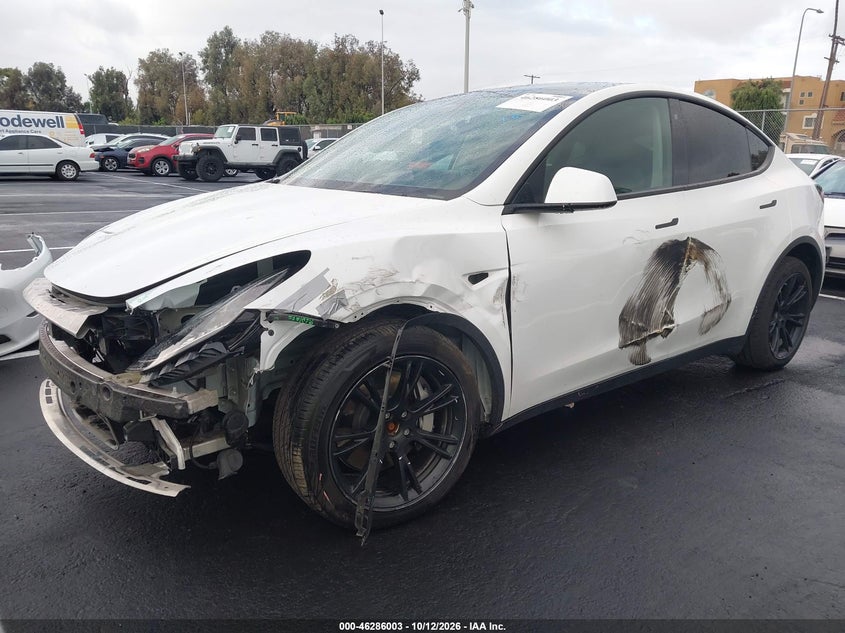 Vin: 5yjygdee8lf051049, lot: 46786149, tesla model y long range dual motor all-wheel drive 20202