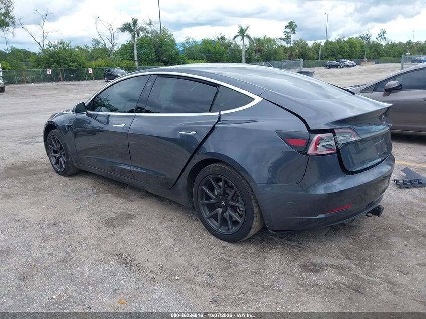 Vin: 5yj3e1ea9jf053465, lot: 46786162, tesla model 3 long range/mid range 20183