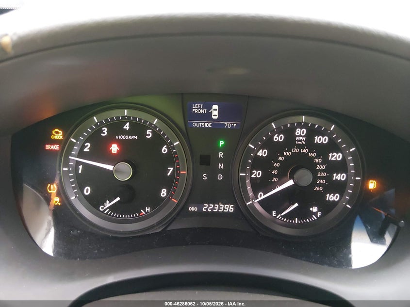 LEXUS ES 350 2008 VIN JTHBJ46G382265947