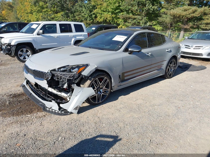 Vin: knae55lc4n6108407, lot: 46786210, kia stinger gt2 20222