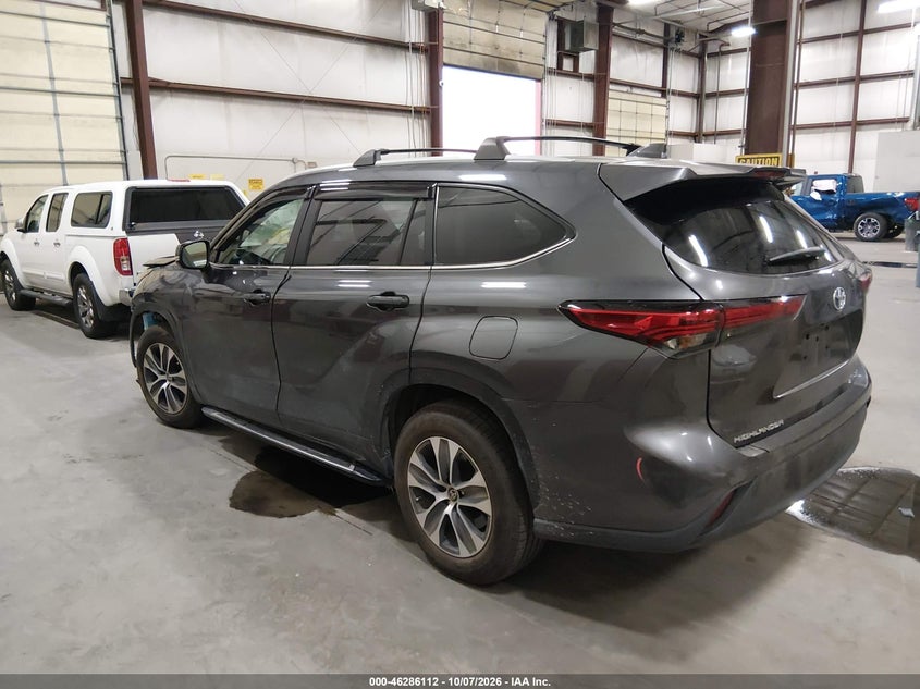 Vin: 5tdkarah4ps017423, lot: 46786258, toyota highlander hybrid xle 20233