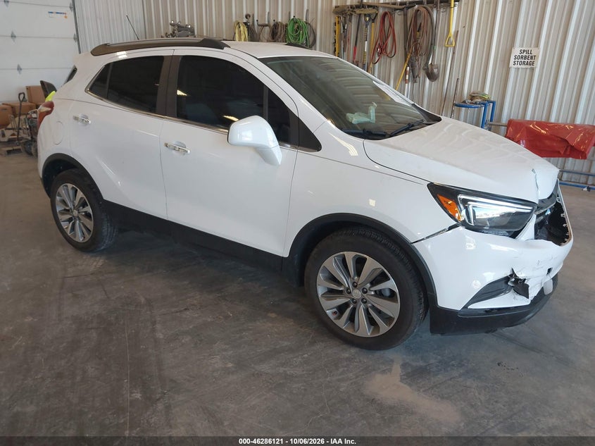 Vin: kl4cjasbxlb318581, lot: 46786267, buick encore fwd preferred 20201