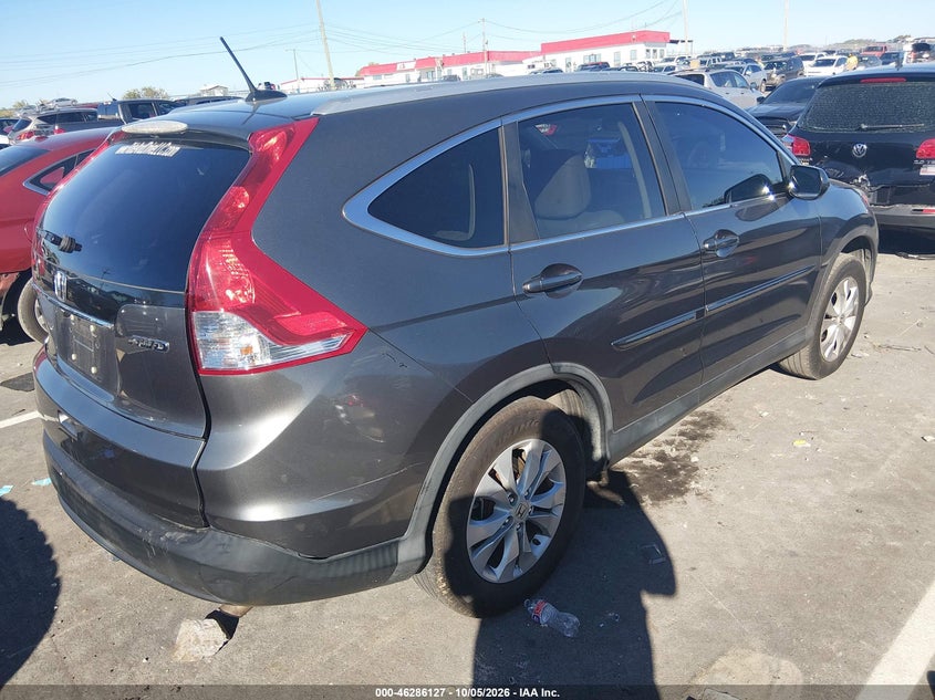 Vin: 2hkrm4h71dh613368, lot: 46786273, honda cr-v ex-l 20134