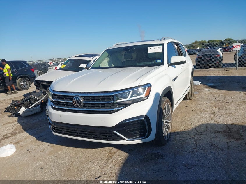 Vin: 1v2sr2ca8mc552394, lot: 46786284, volkswagen atlas 3.6l v6 sel r-line 20212