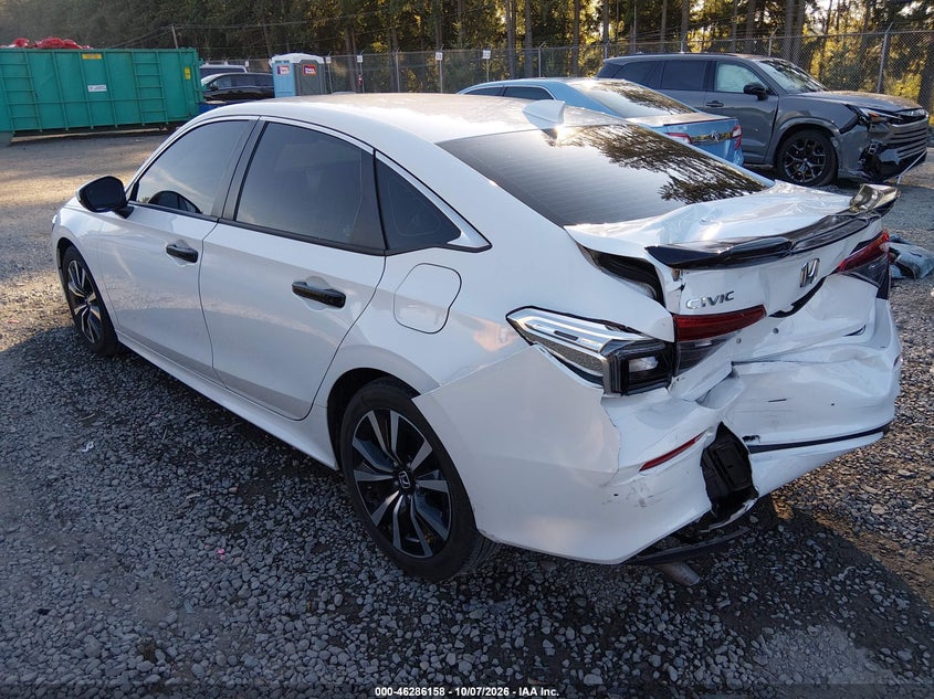 Vin: 2hgfe1f71ph314821, lot: 46786304, honda civic ex/ex w/o bsi 20233