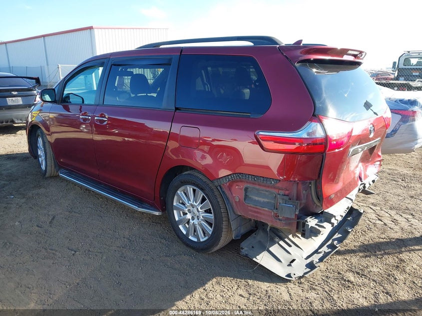 Vin: 5tddz3dc3hs164882, lot: 46786315, toyota sienna limited premium 7 passenger 20173