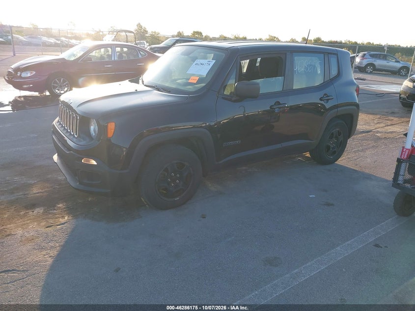 Vin: zaccjaat4gpe16131, lot: 46786321, jeep renegade sport 20162