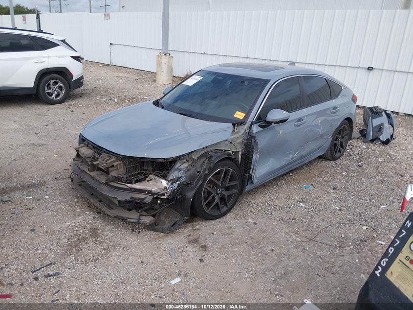 Vin: 19xfl1h82ne004759, lot: 46786330, honda civic sport touring 20222