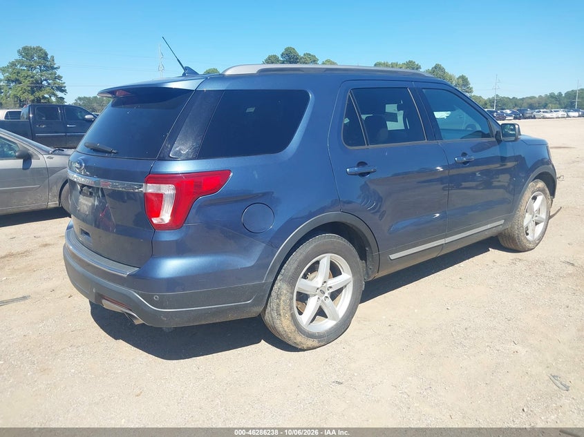 Vin: 1fm5k7d85jga25120, lot: 46786384, ford explorer xlt 20184