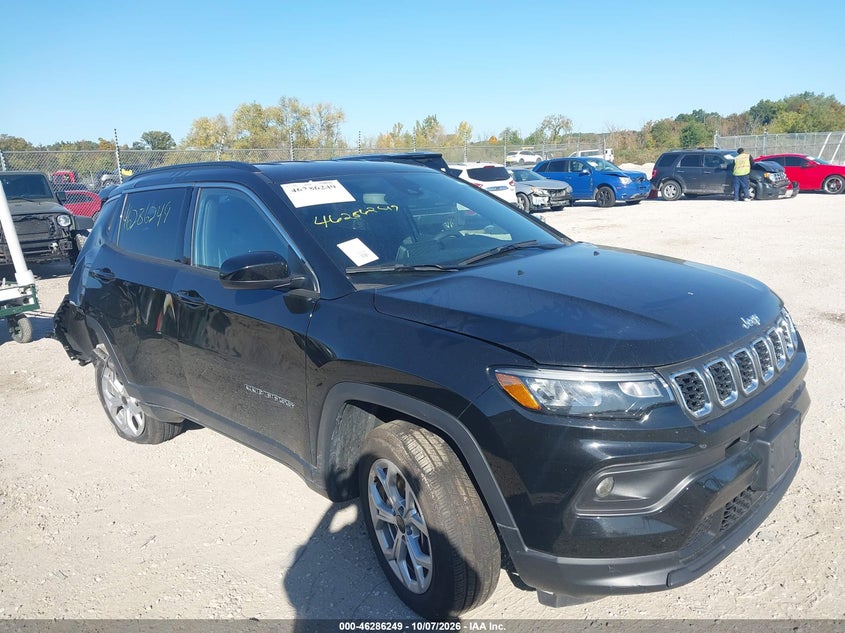Vin: 3c4njdbn1st524475, lot: 46786395, jeep compass latitude 4x4 20251