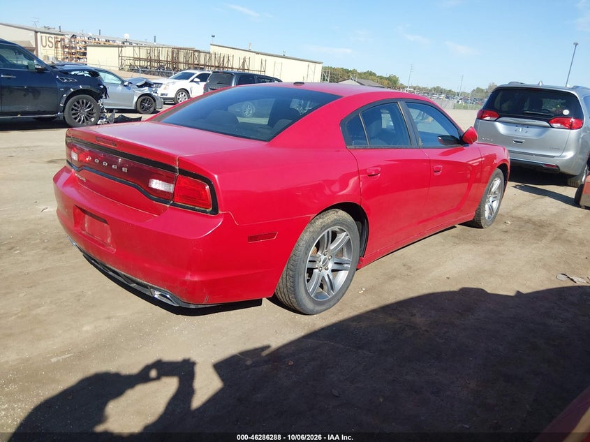 Vin: 2c3cdxhg2ch165063, lot: 46786434, dodge charger sxt 20124