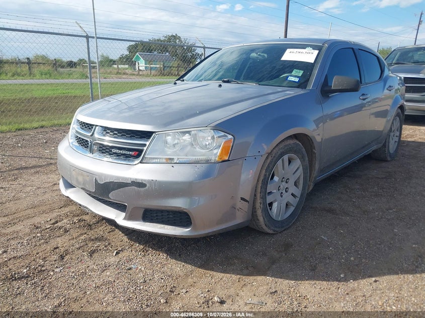 Vin: 1c3cdzab7dn619682, lot: 46786455, dodge avenger se 20132