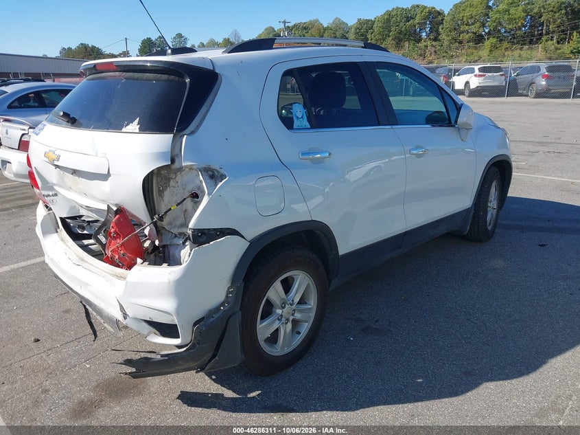 Vin: kl7cjlsb5jb658166, lot: 46786457, chevrolet trax lt 20184