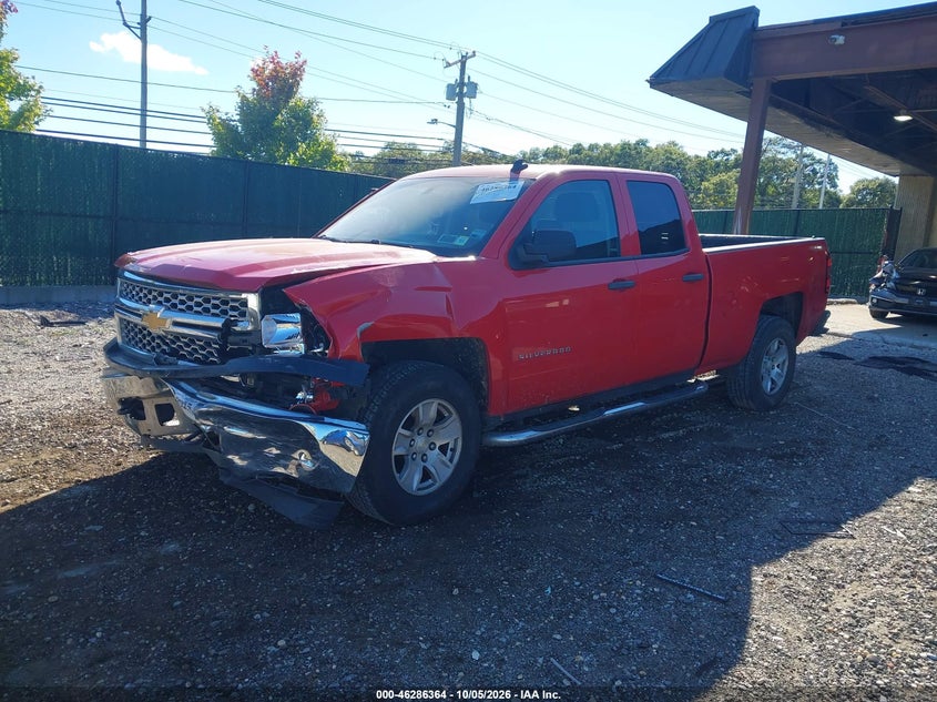 2014 Chevrolet Silverado 1500 1Lt, Удар спереди, IAAI, VIN 1GCVKREH8EZ218175 — фото 2