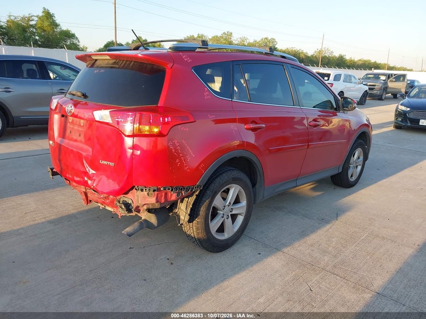 Vin: jtmwfrev4dd013978, lot: 46786529, toyota rav4 xle 20134