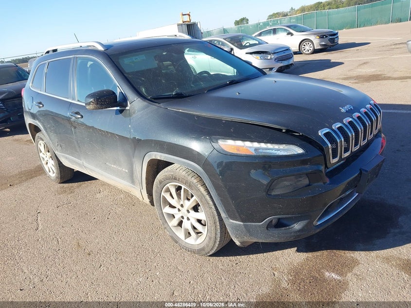 Vin: 1c4pjmds4fw681526, lot: 46786555, jeep cherokee limited 20151