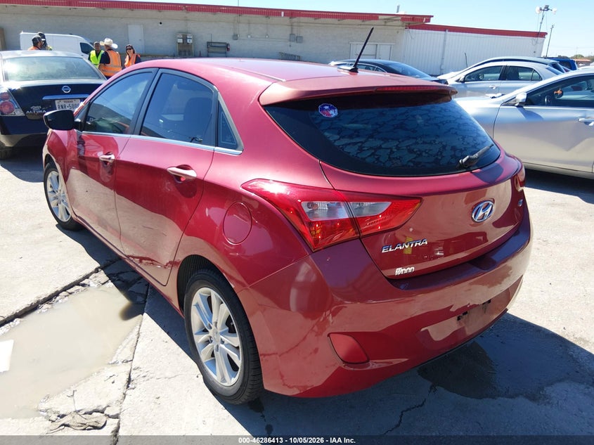 Vin: kmhd35lhxeu198668, lot: 46786559, hyundai elantra gt 20143