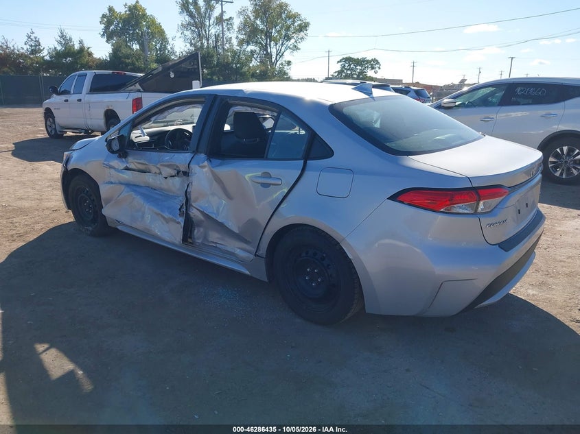Vin: 5yfepmae0mp261420, lot: 46786581, toyota corolla le 20213