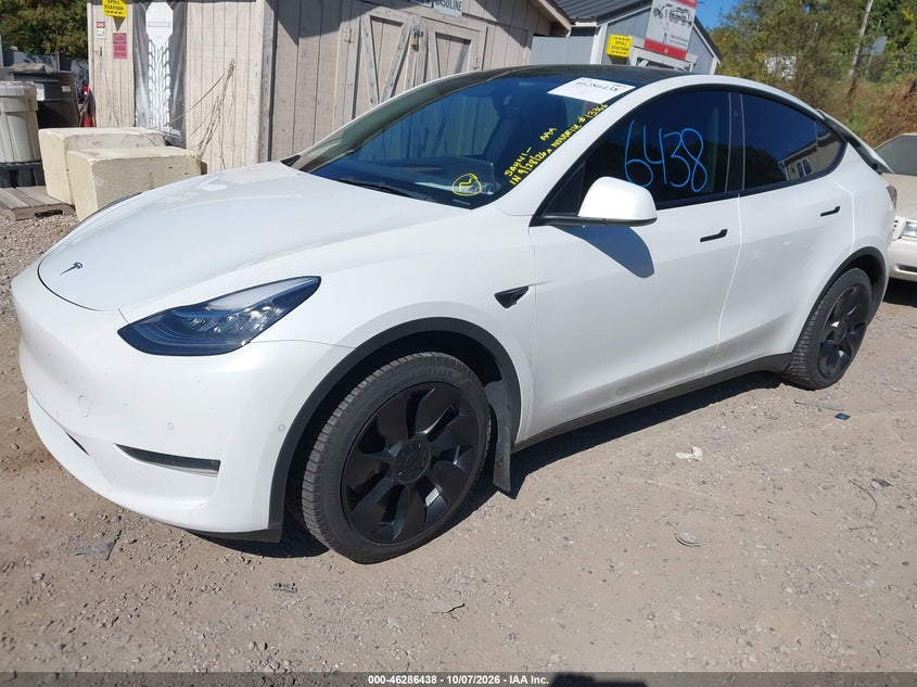Vin: 7saygdee9na012098, lot: 46786584, tesla model y long range dual motor all-wheel drive 20222
