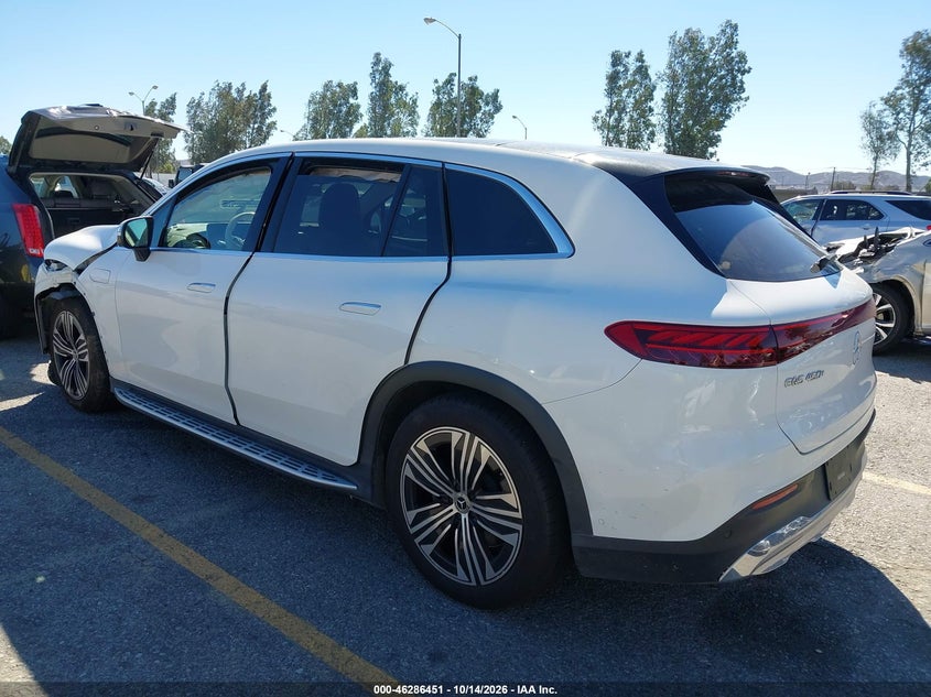 Vin: 4jgdm2db8pa011714, lot: 46786597, mercedes-benz eqs 450+ suv 20233