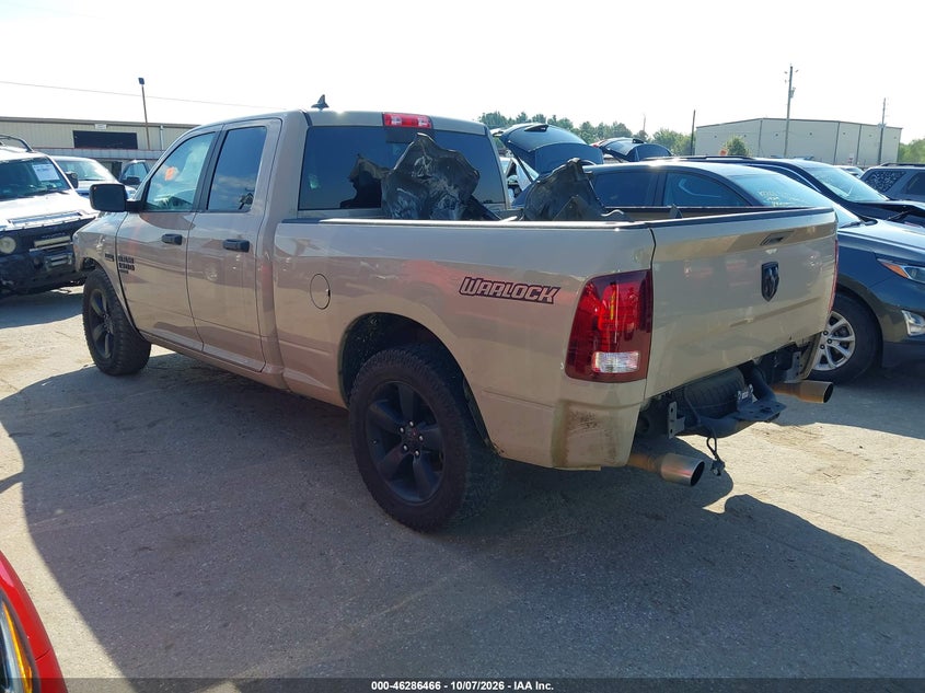 Vin: 1c6rr6gt1ks734015, lot: 46786613, ram 1500 classic warlock  4x2 6'4 box 20193