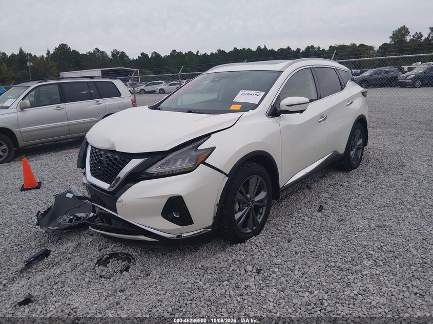 Vin: 5n1az2dj9mc121487, lot: 46786646, nissan murano platinum fwd 20212