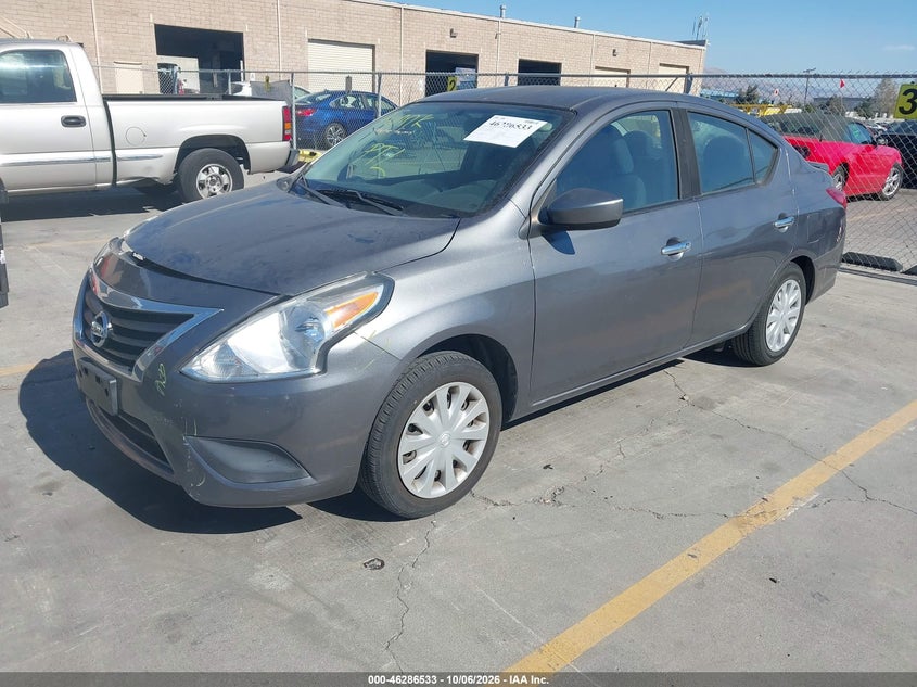 Vin: 3n1cn7ap2hl812758, lot: 46786679, nissan versa 1.6 s/1.6 s+/1.6 sl/1.6 sv 20172